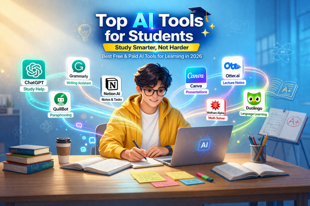 Common Student Tools Top AI Tools for Students in 2026 (Free & Easy to Use)